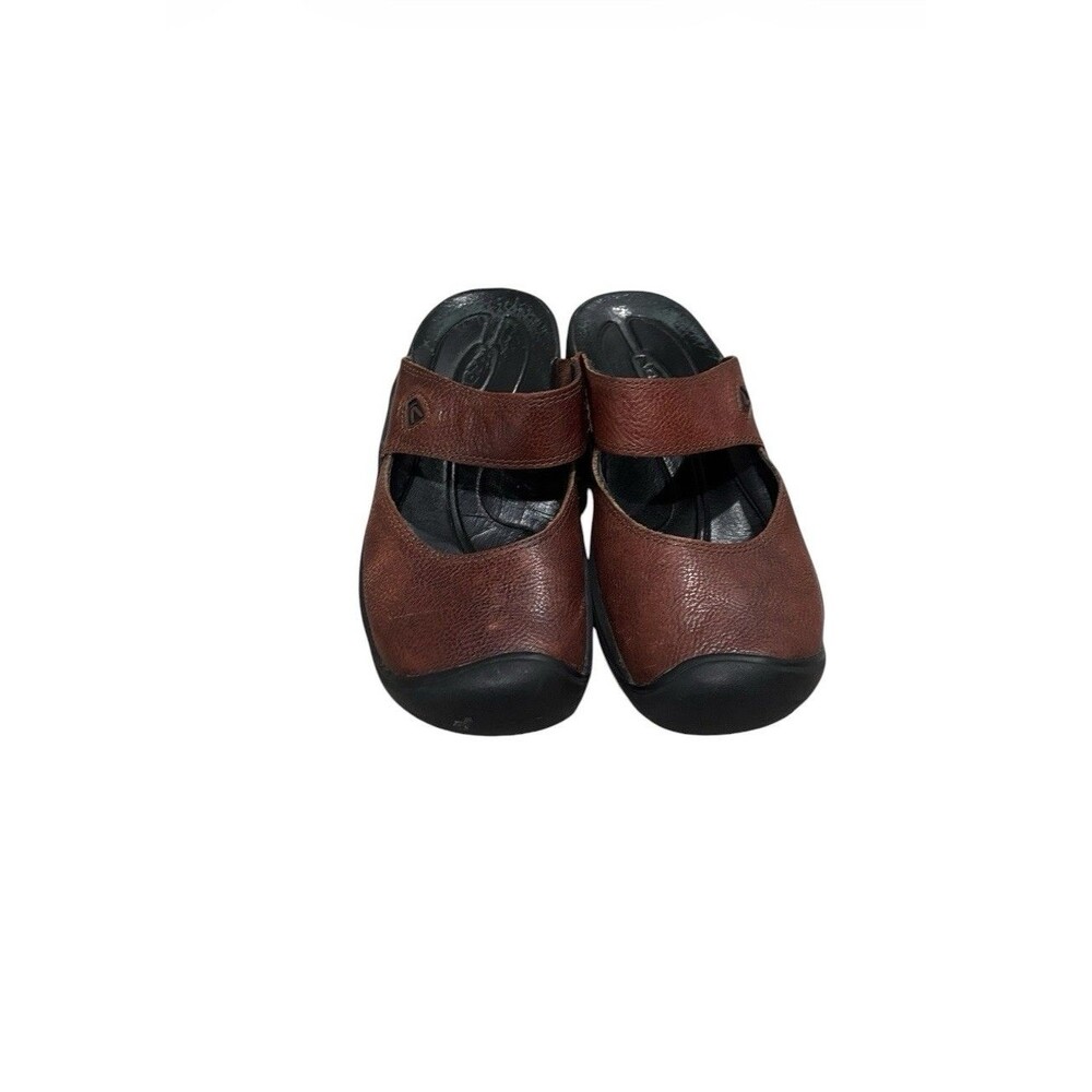 Keen Saratoga Slip-On Brown Leather Mary Jane Mule  9